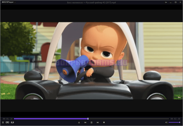 Интерфейс программы KMPlayer русская версия