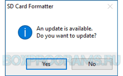 SD Formatter для Windows 7, 8, 10, XP, Vista
