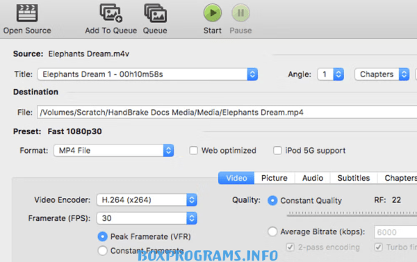 HandBrake на русском языке