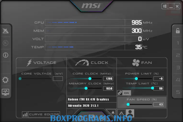 Обзор программы MSI Afterburner на русском языке
