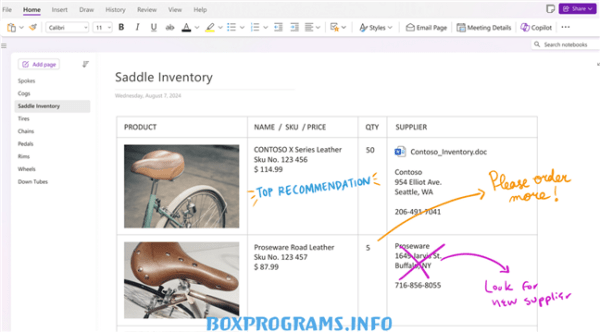 создание заметок и конспектов в Microsoft OneNote