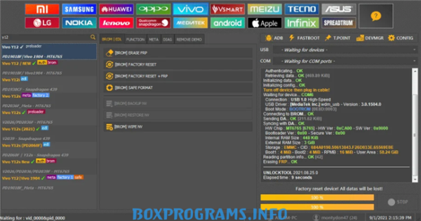 Разблокировка смартфона с помощью программы UnlockTool