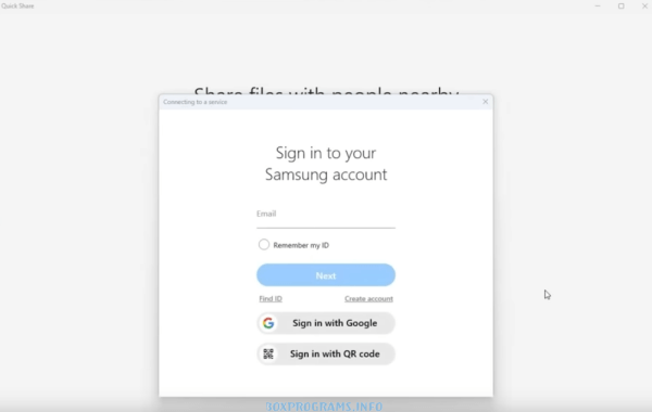 Quick Share Samsung интерфейс обмена файлами на Android