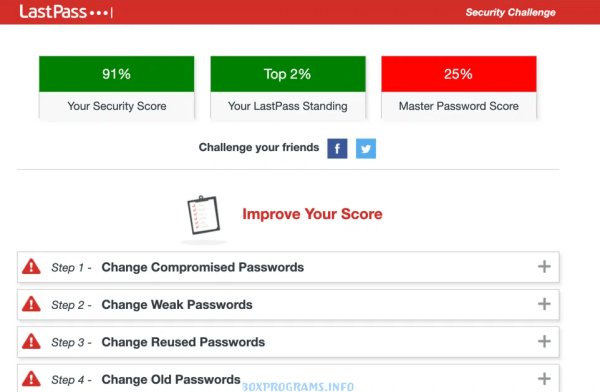 Главное окно LastPass как работает менеджер паролей