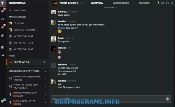 рейтинг игроков в FACEIT