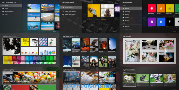 Media Station X на ПК интерфейс главного меню Media Station X на ПК интерфейс главного меню