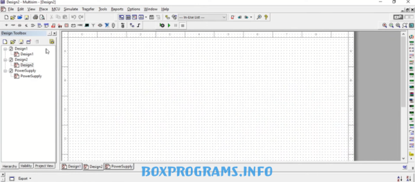 NI Multisim интерфейс программы на ПК NI Multisim интерфейс программы на ПК
