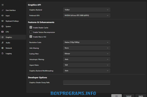 Папка System для размещения файлов prod keys в директории Ryujinx